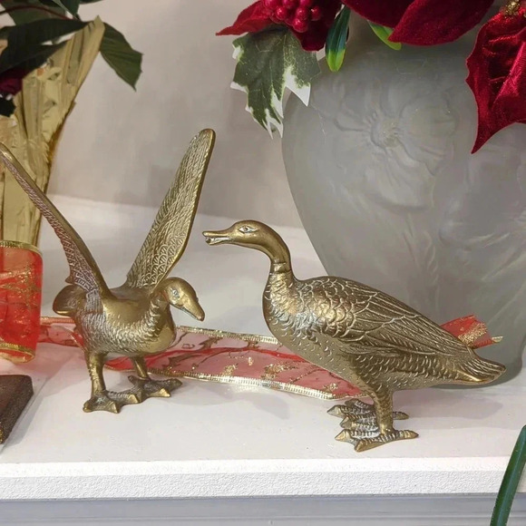 🎉HOST PICK❤️Brass  Geese - Picture 1 of 10